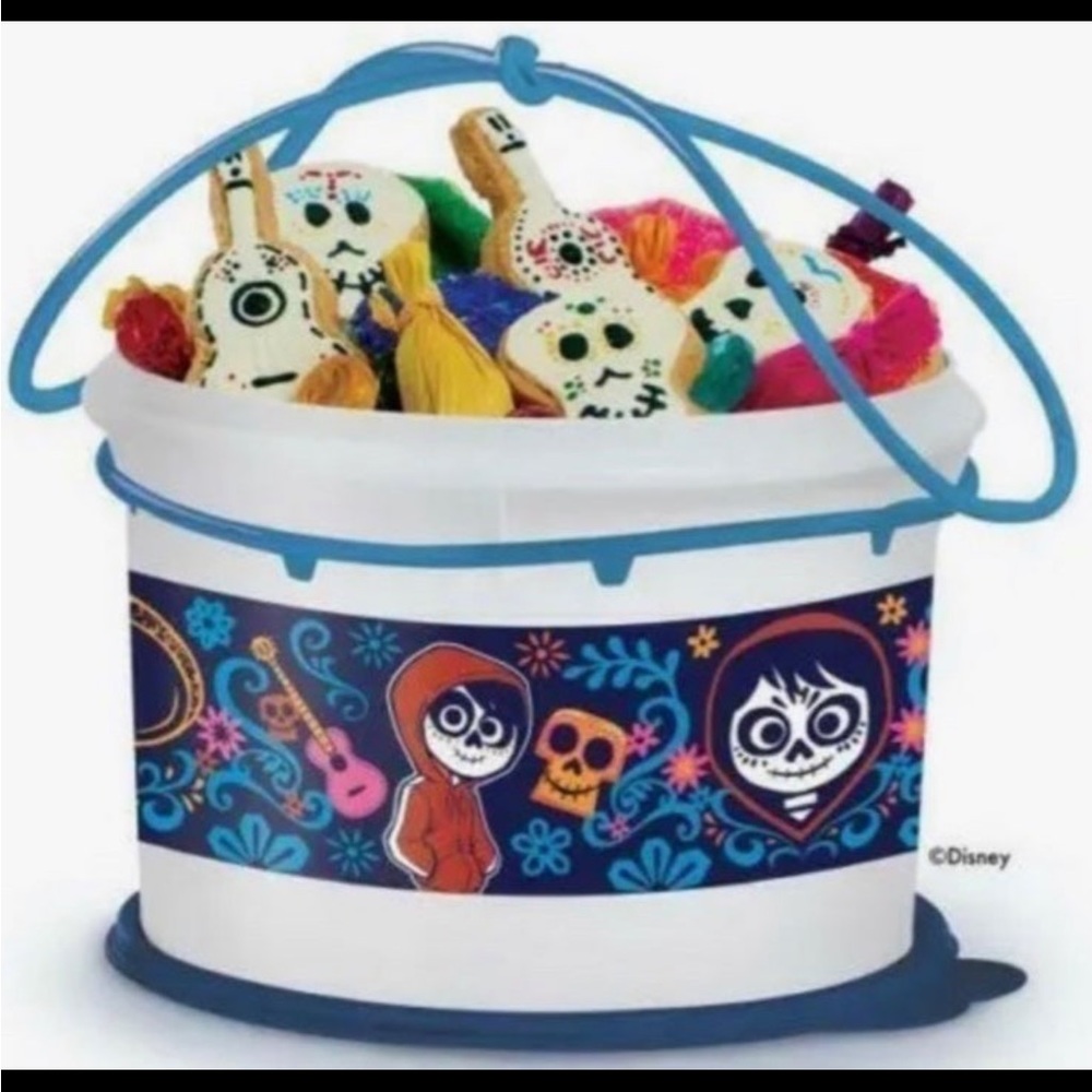 Tupperware Disney Coco Bucket with Carolier Handle